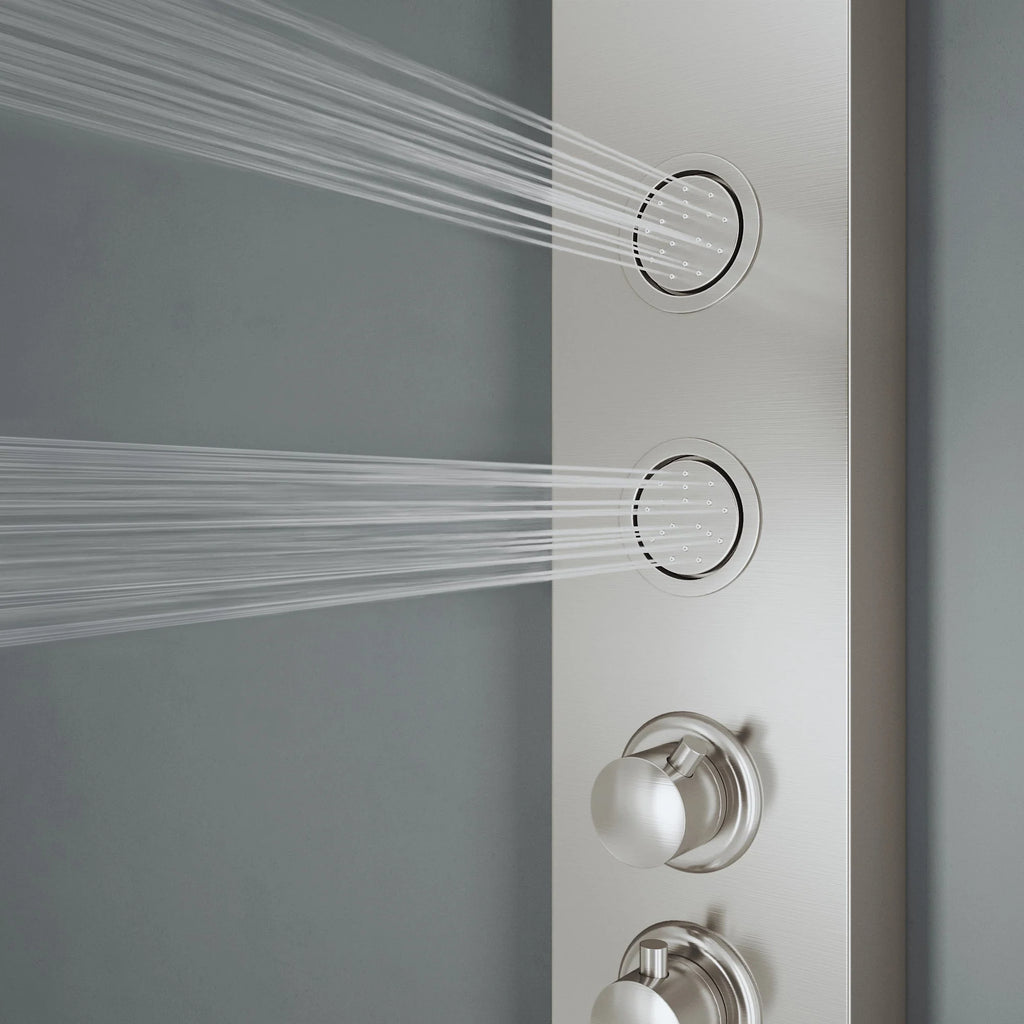 VIGO - Elan Ellington 4-Jet Shower Panel System In Stainless Steel Model# VG08013ST