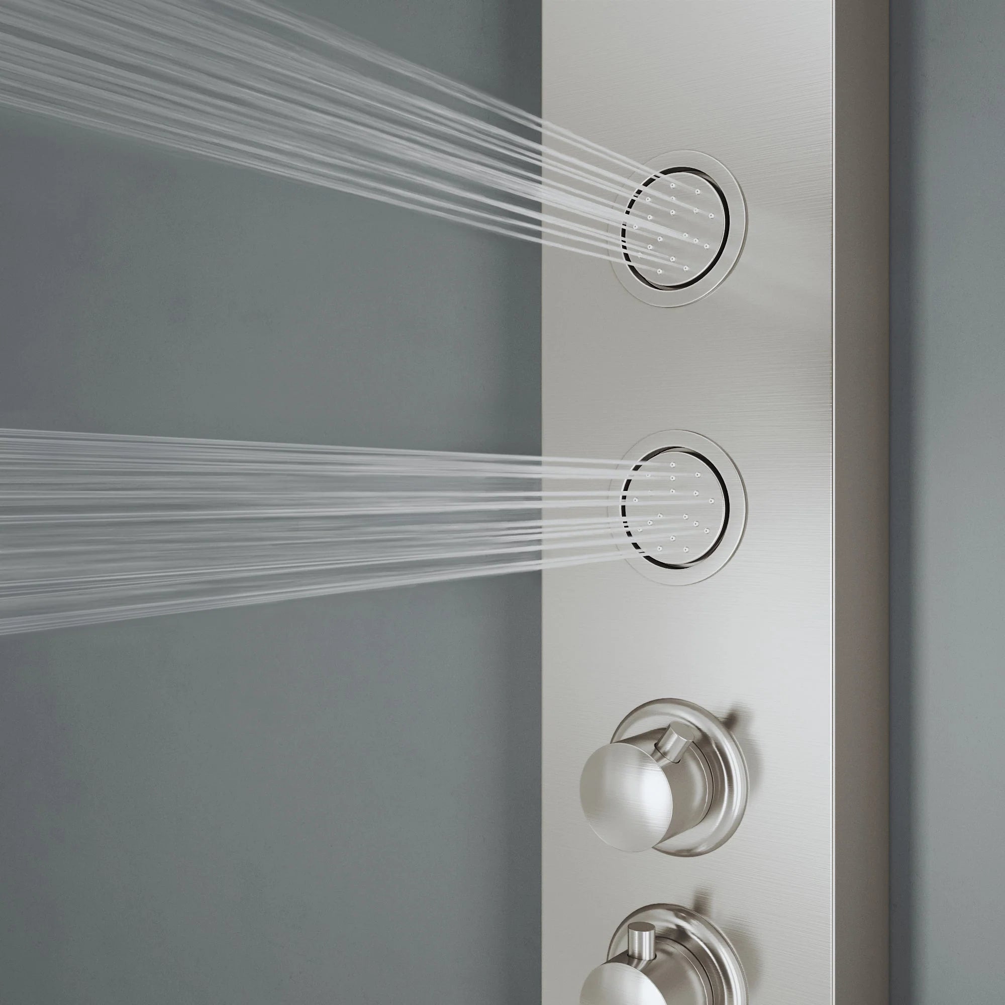 VIGO - Elan Ellington 4-Jet Shower Panel System In Stainless Steel Model# VG08013ST