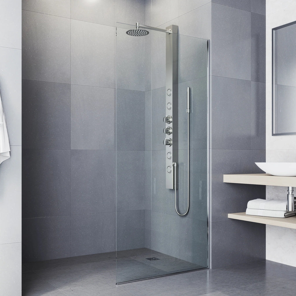 VIGO - ELAN Sutton 4-Jet Shower Panel System In Stainless Steel Model# VG08018ST