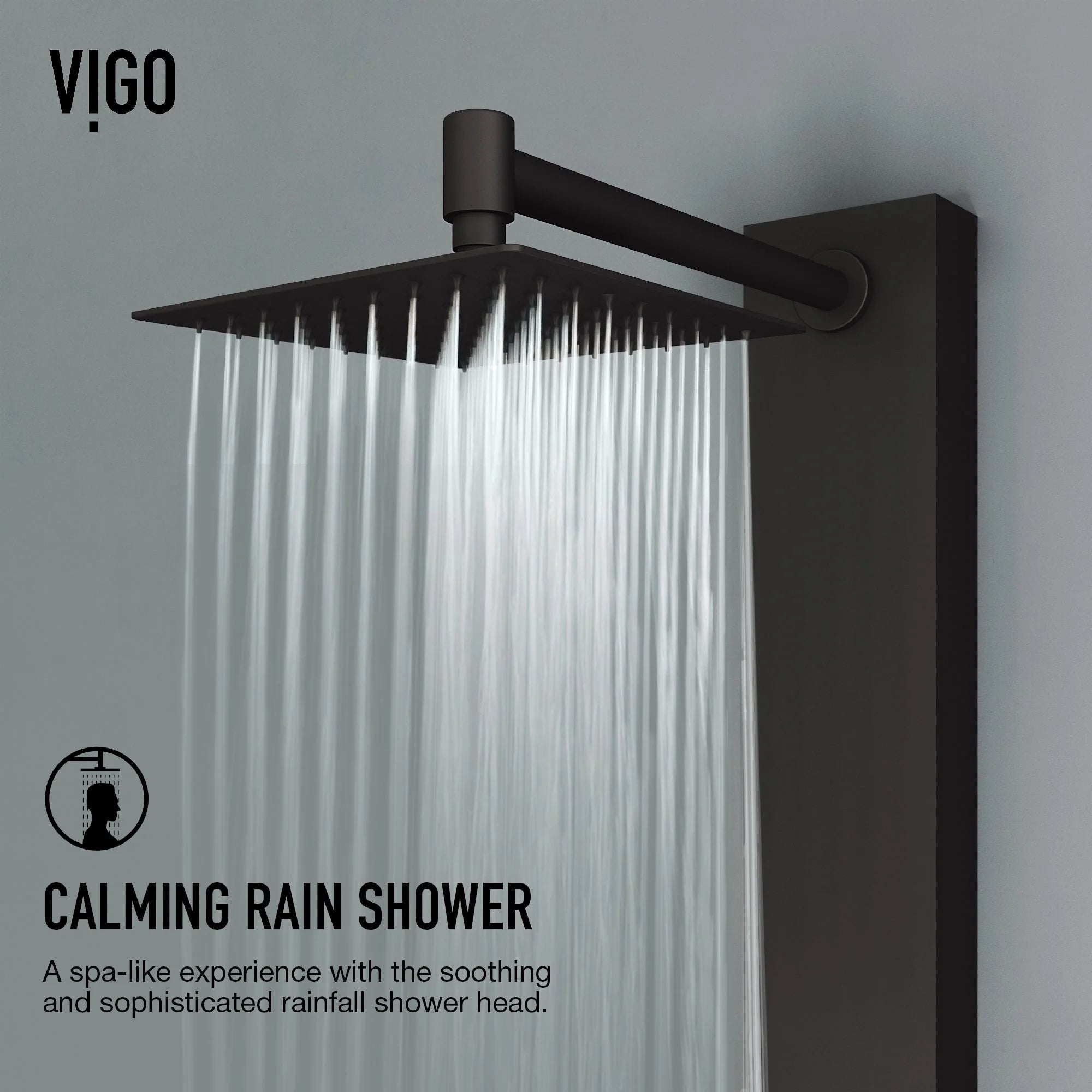 VIGO - Davidson Sutton 4-Jet Shower Panel System In Matte Black Model# VG08021MB
