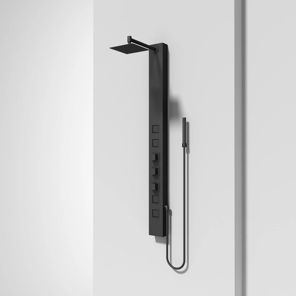 VIGO - Davidson Sutton 4-Jet Shower Panel System In Matte Black Model# VG08021MB