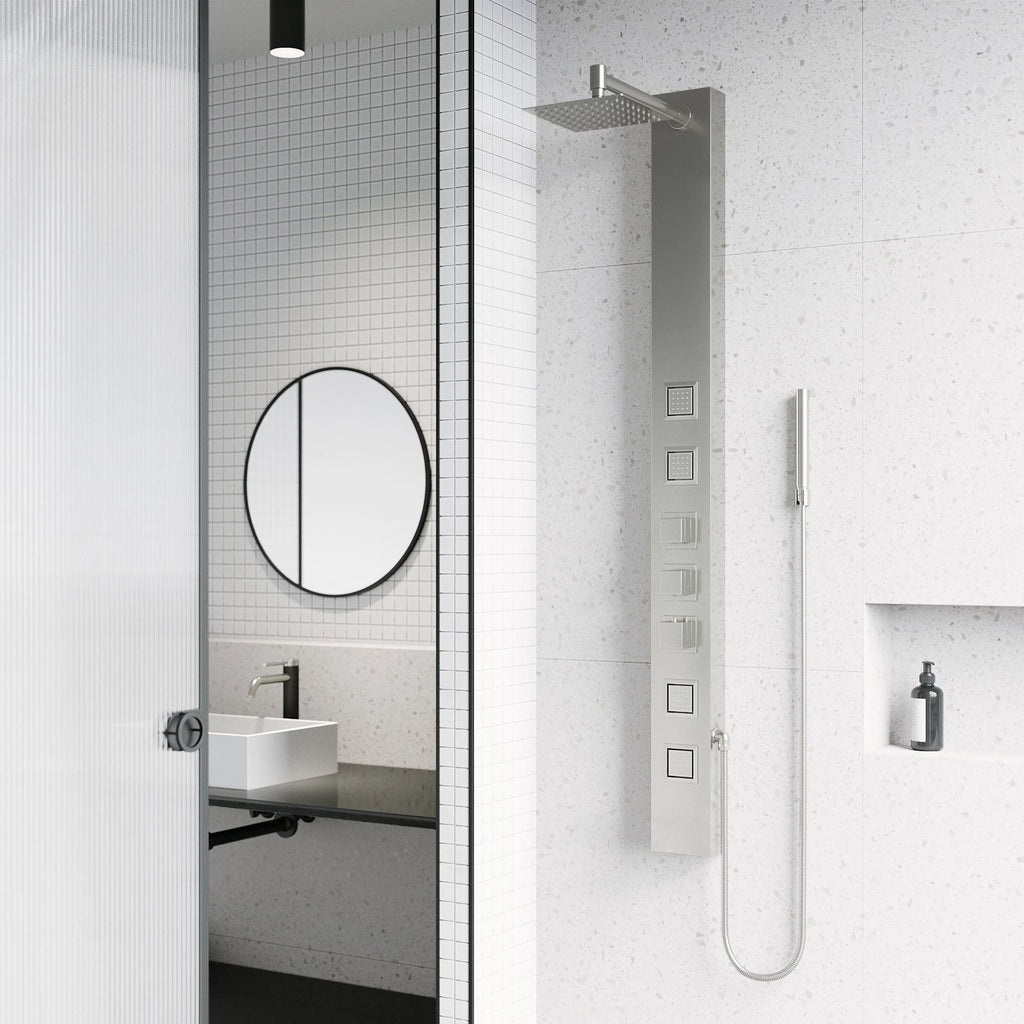 VIGO - Davidson Sutton 4-Jet Shower Panel System In Stainless Steel Model# VG08021ST