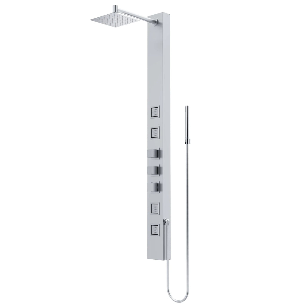 VIGO - Davidson Sutton 4-Jet Shower Panel System In Stainless Steel Model# VG08021ST