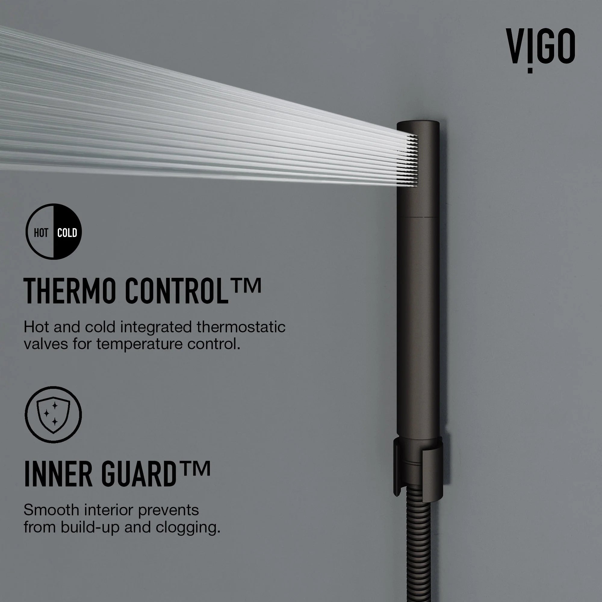 VIGO - Elan Bowery 4-Jet Shower Panel System With Tub Filler In Matte Black Model# VG08022MB