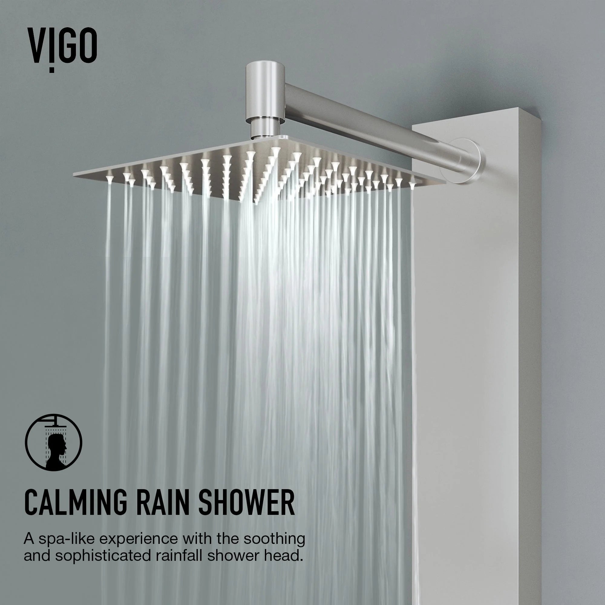 VIGO - Davidson Bowery 4-Jet Shower Panel System With Tub Spout In Stainless Steel Model# VG08023ST