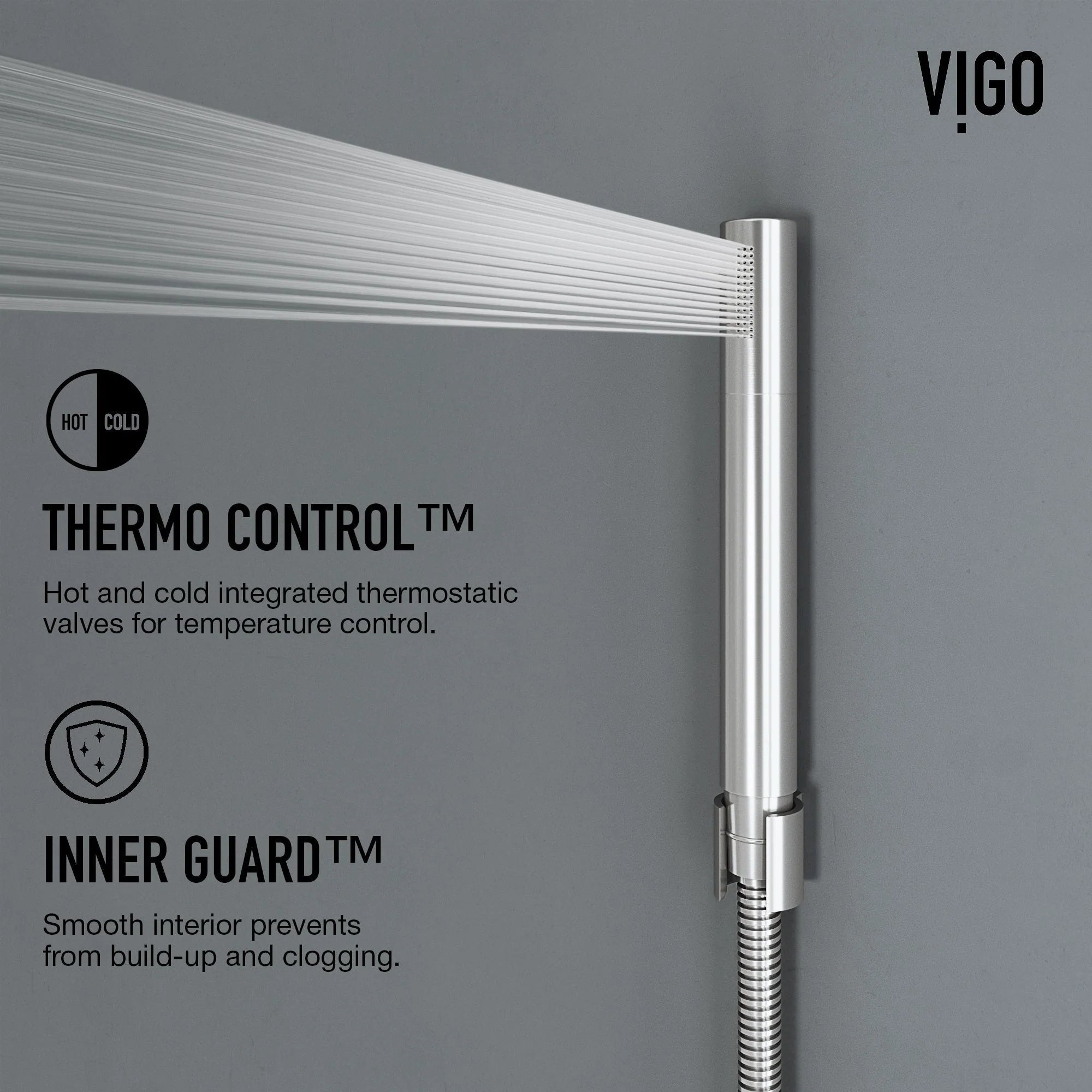 VIGO - Davidson Bowery 4-Jet Shower Panel System With Tub Spout In Stainless Steel Model# VG08023ST